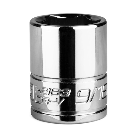 Capri Tools 1/4 in Drive 9/16 in 6-Point SAE Shallow Socket 1-2163